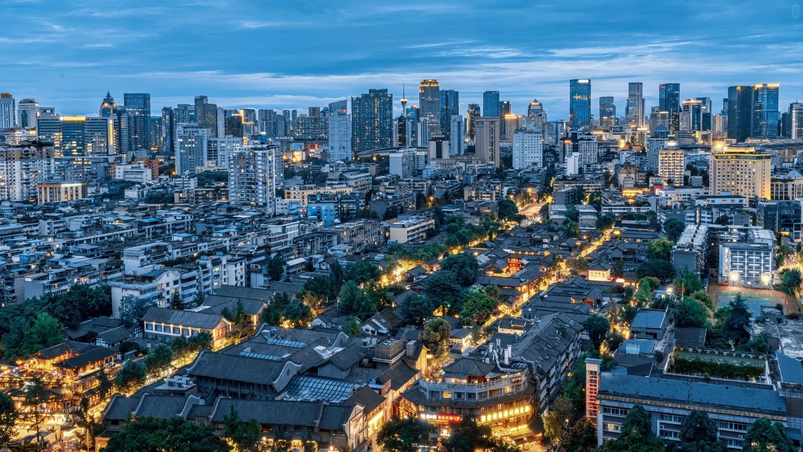 Historic grey-brick lane at Chengdu Kuanzhai Alley