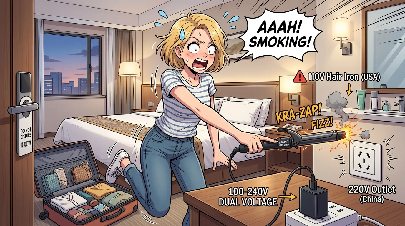 Image for Power Outlets & 220V Voltage in China: What American Travelers Must Know to Avoid Frying Electronics (2026 Guide)