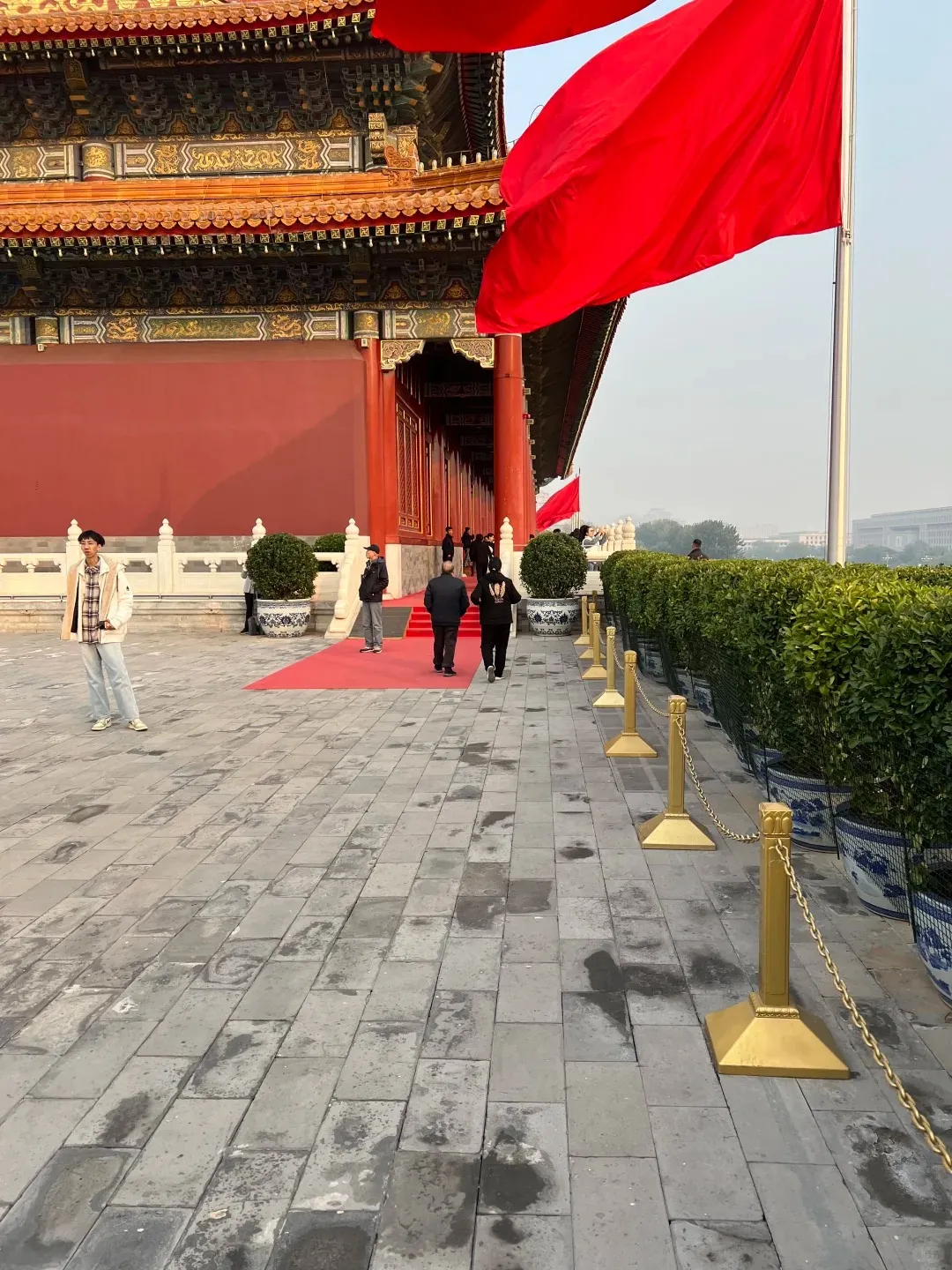 Tiananmen Gate tower at the north end of the square