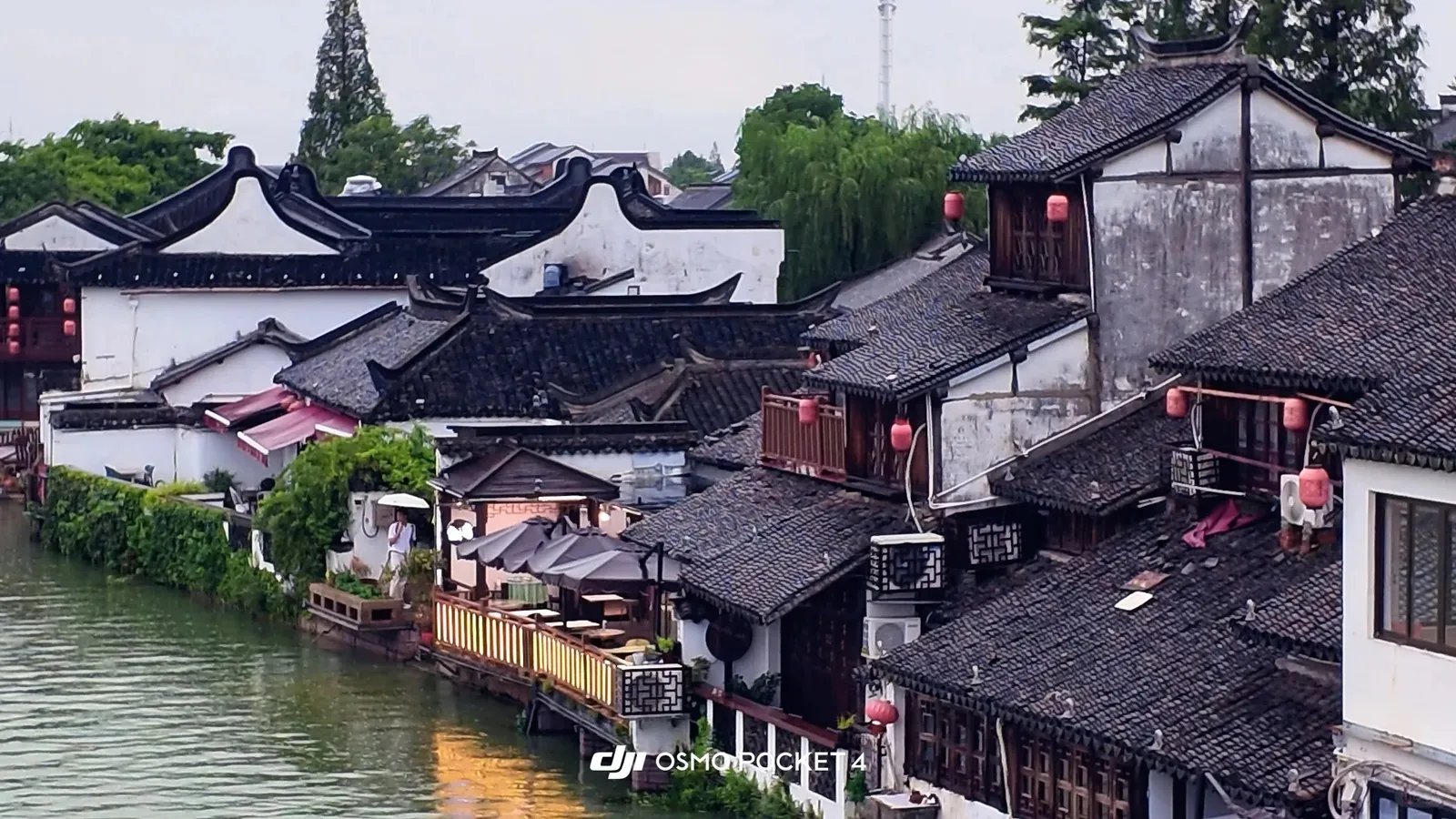 Canal-side buildings in Zhujiajiao Water Town