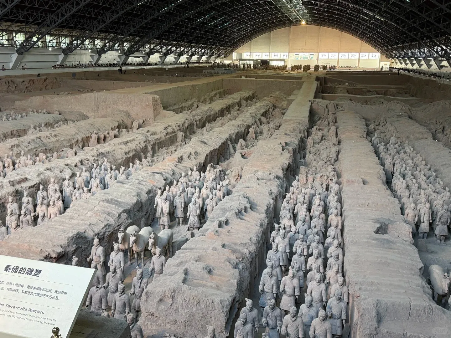 A Terracotta warrior detail at the museum
