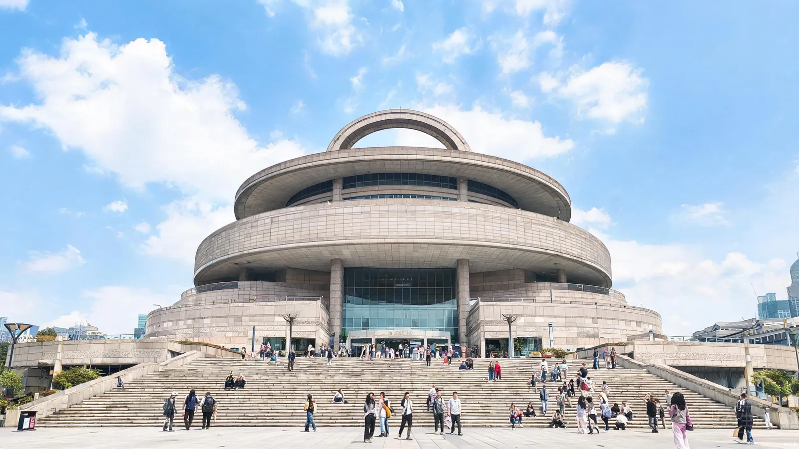 Shanghai Museum south-facing building at People's Square