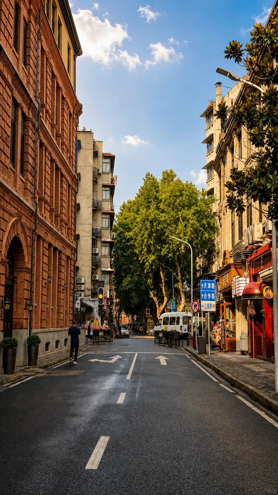 Historic architecture around Jianghan Road in Wuhan