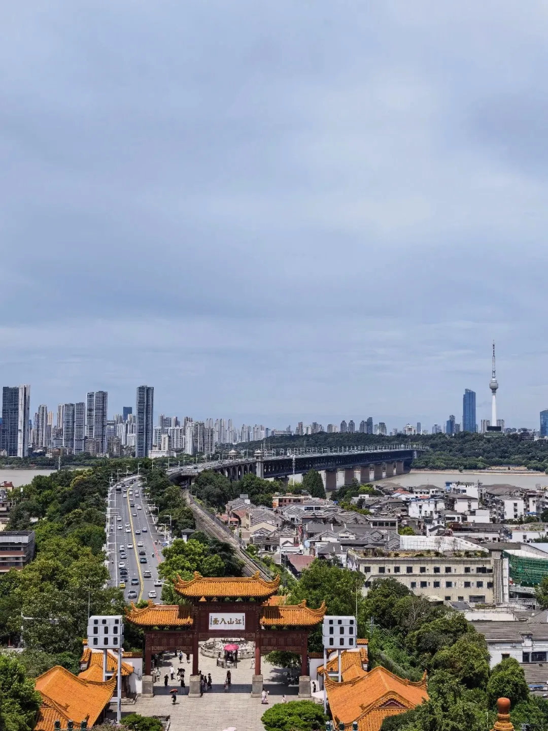 Yellow Crane Tower and Wuhan city views